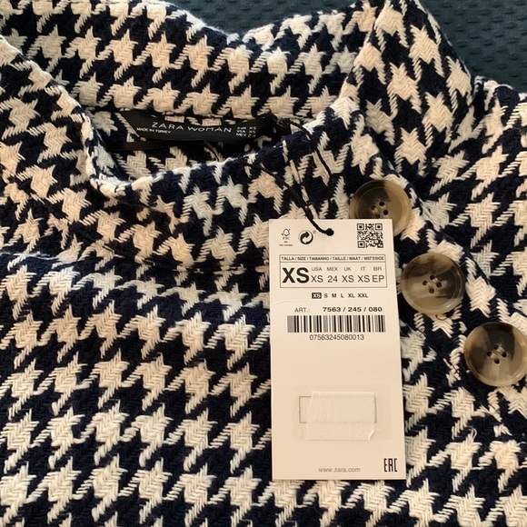 NWT Zara women houndstooth sweater - Picture 4 of 4